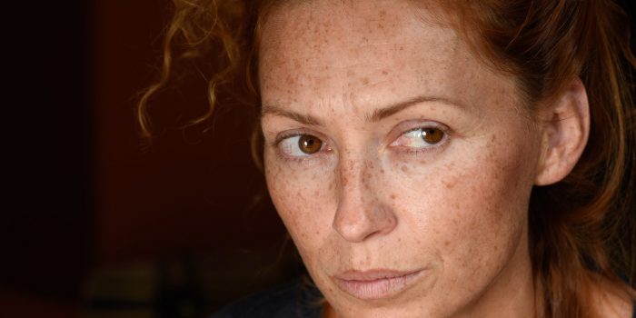 Woman Contemplating Homelessness